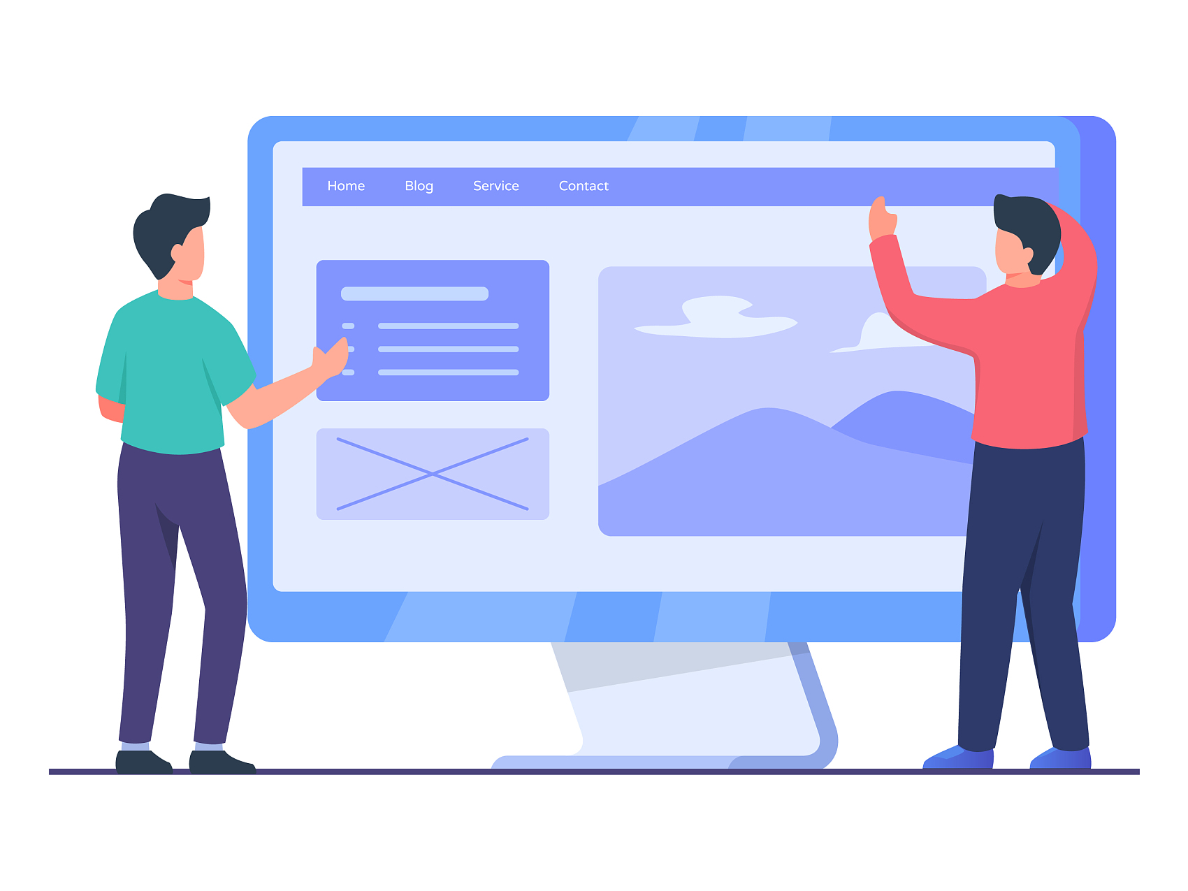 做网站页面设计中常见的艺术流派有哪些？(图1)