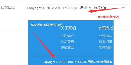 易优CMS新手后台修改基本信息教程(图8)
