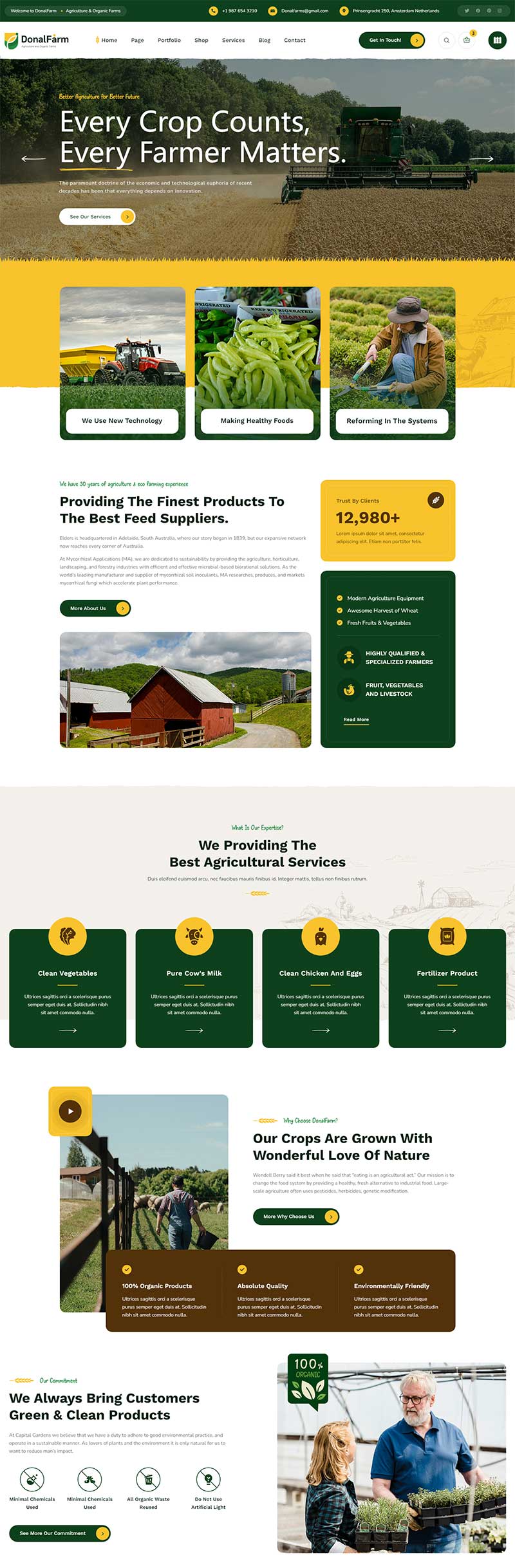 绿色有机生态农场响应式(图1)