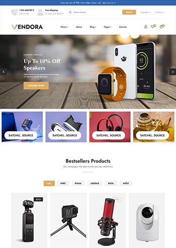 通用电商商城网站前台静态html