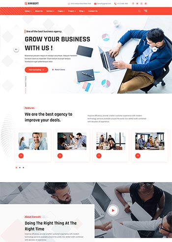 战略规划商业咨询静态html