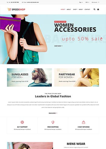 极简时尚服饰精品电商网站