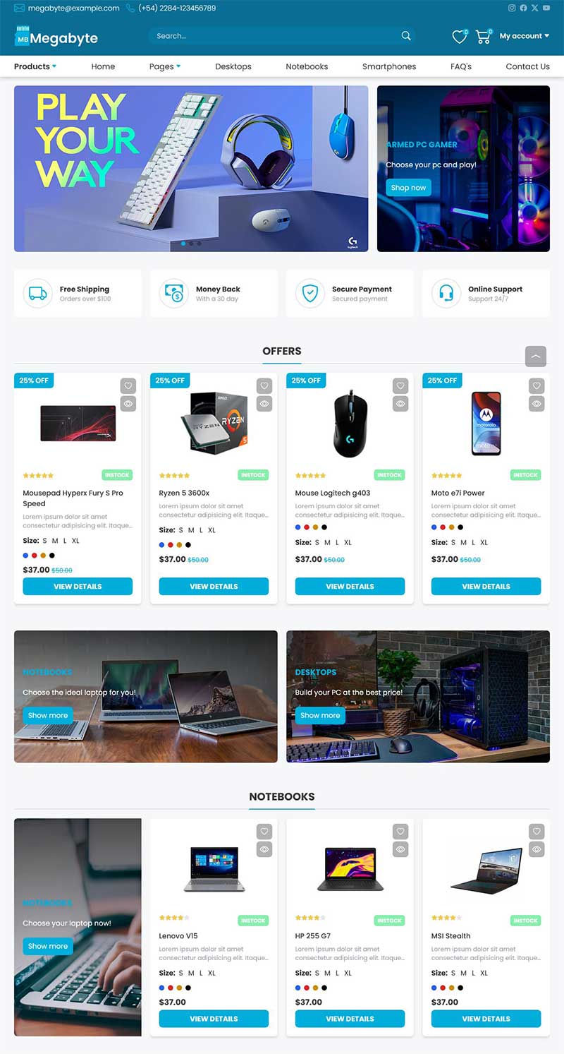 电子数码商城前端静态html(图1)