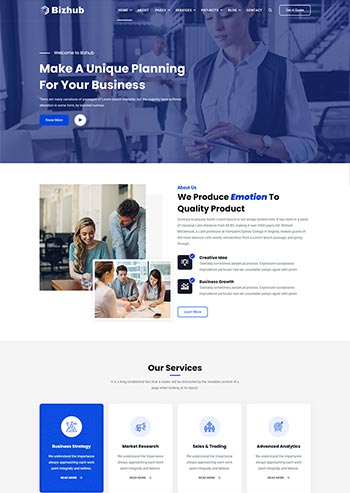 商务咨询公司静态html