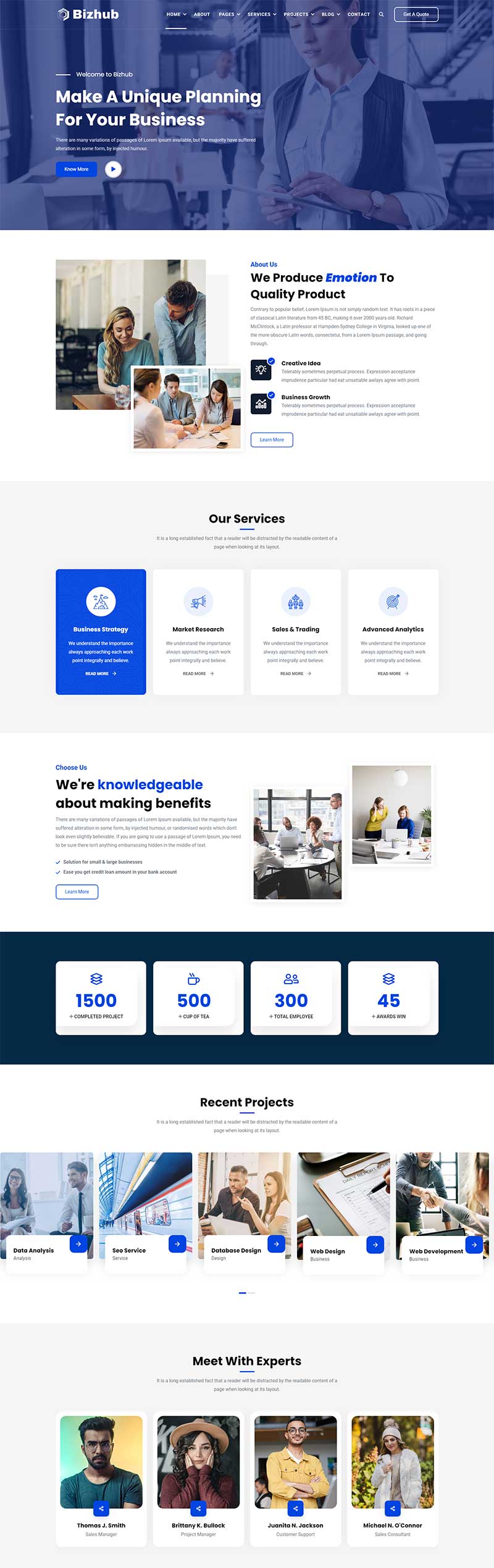 商务咨询公司静态html(图1)