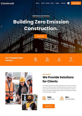 环保建筑与施工服务响应式