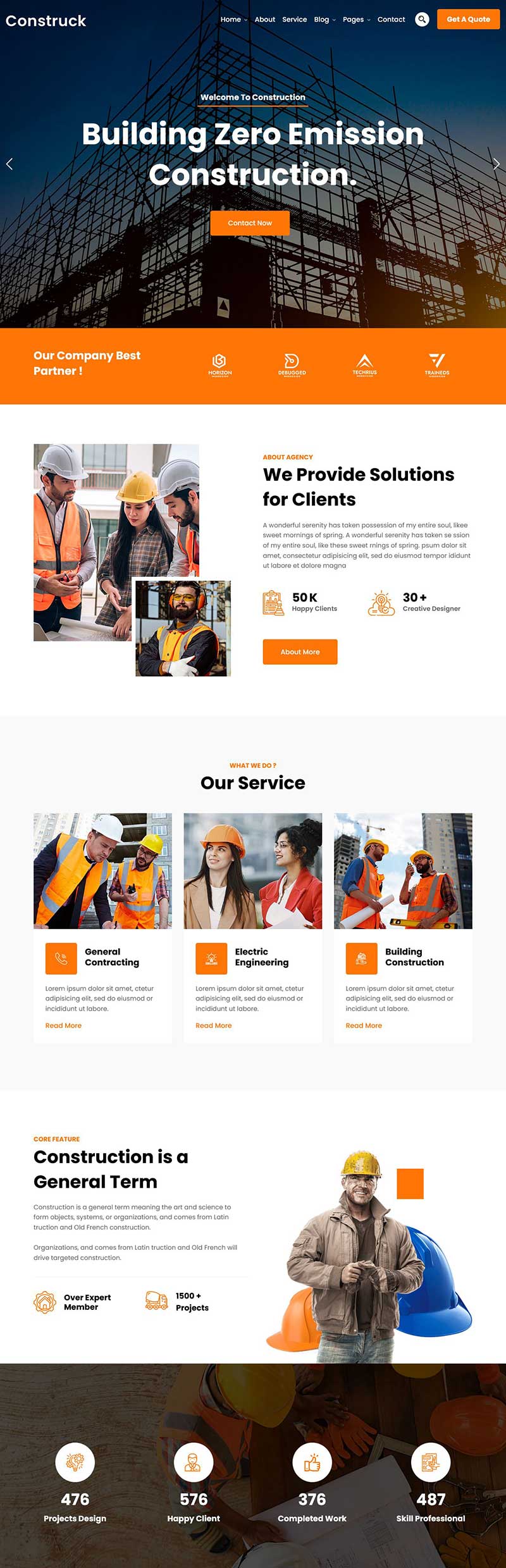 环保建筑与施工服务响应式(图1)