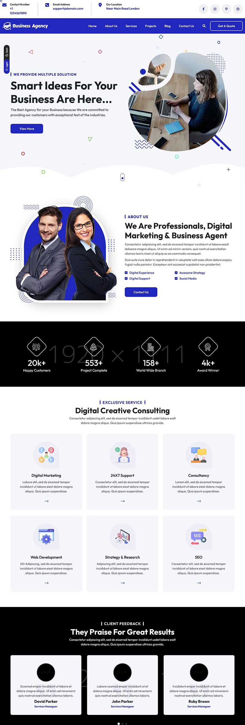 数字创意业务咨询服务前端html(图1)